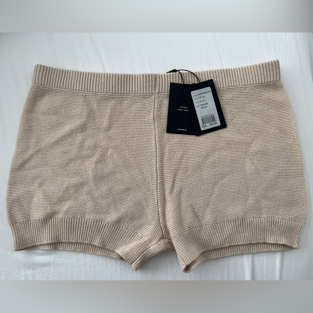 NAADAM Light Beige Knit Shorts
